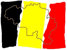 carte belgique drapeau tricolore