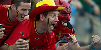 supporters belges diables rouges